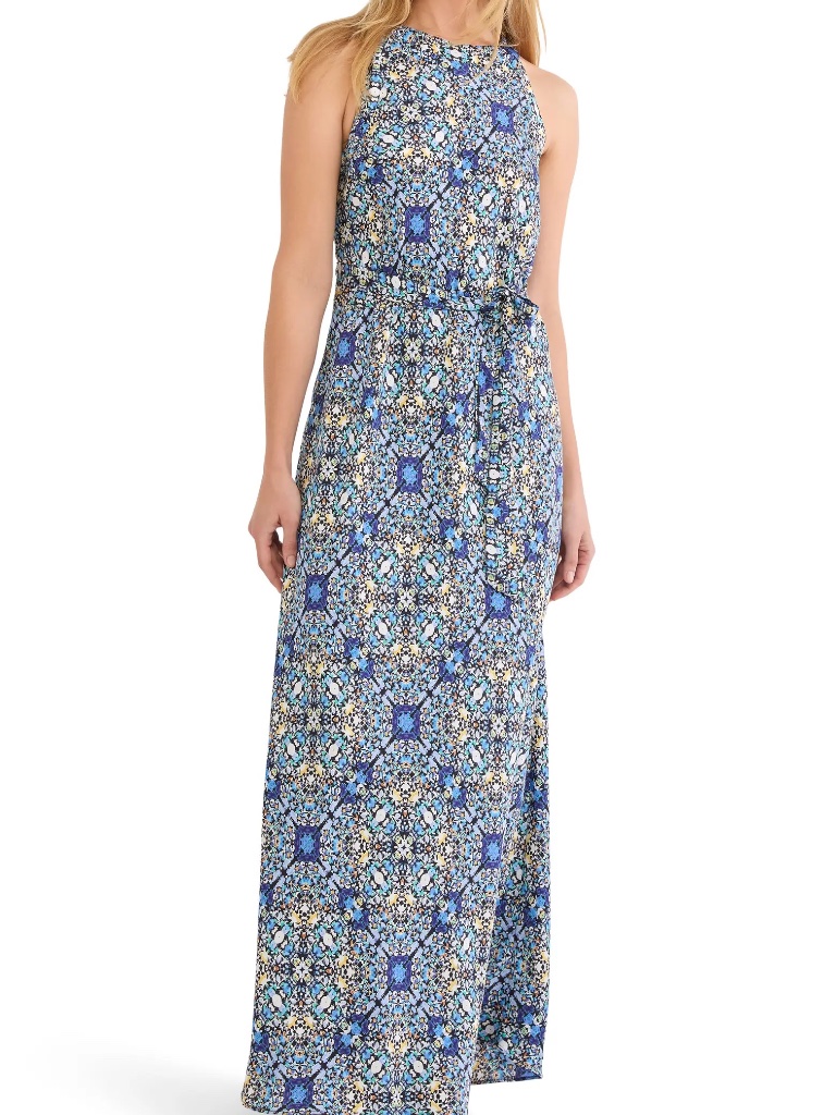 Nic + Zoe Becca Filigree Tile Sleeveless Dress (Petite) Sz Lp